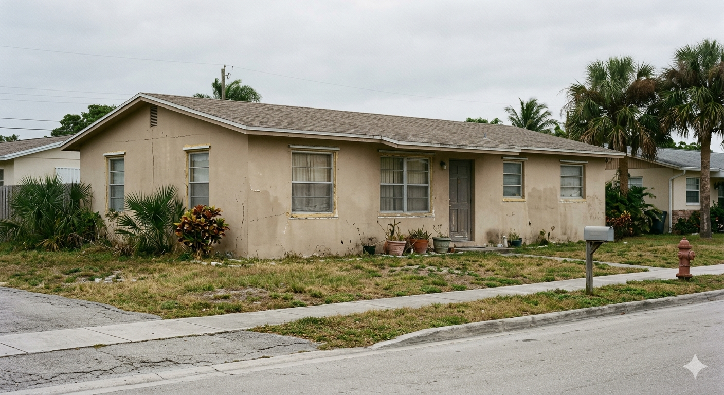 Before: old windows prior to full replacement – West Palm Beach, FL