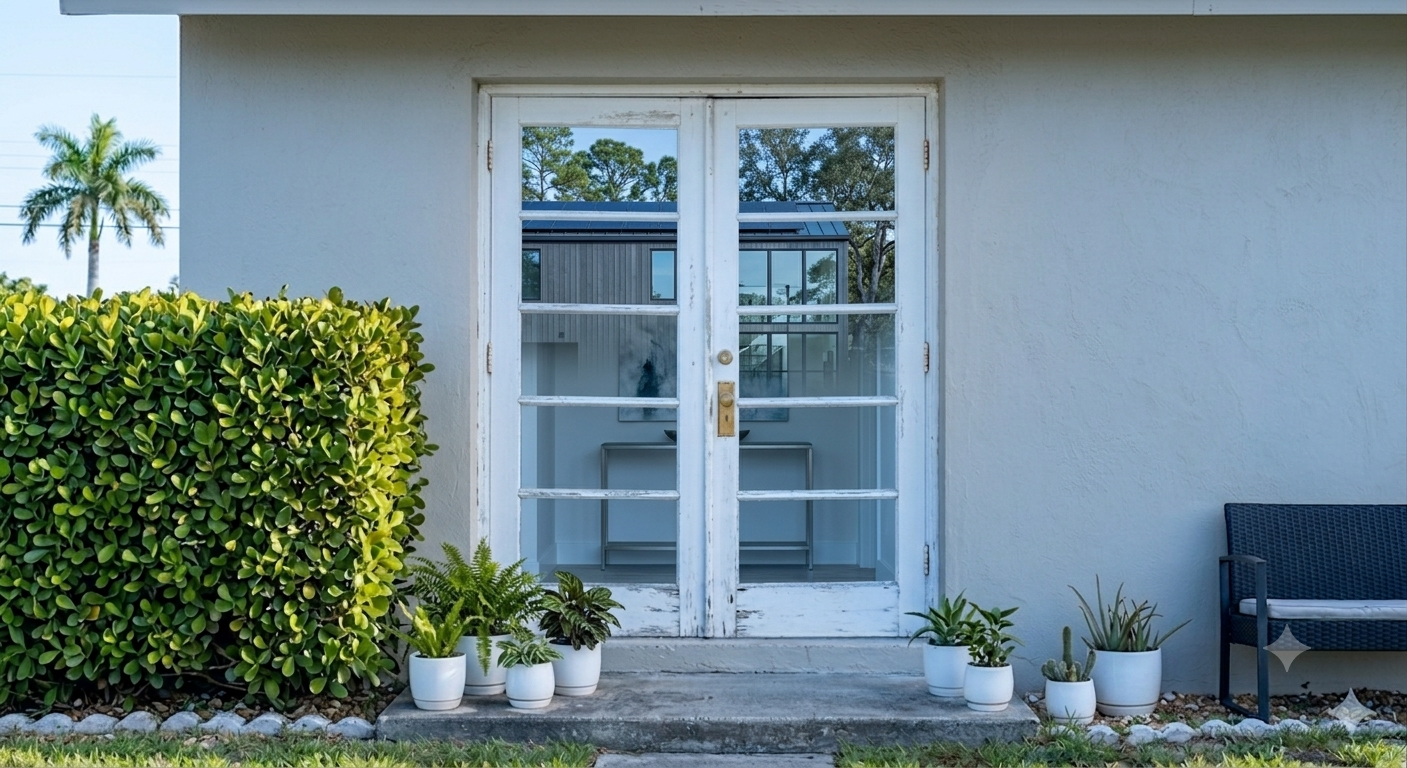 Before: existing doors prior to installation – Wellington, FL