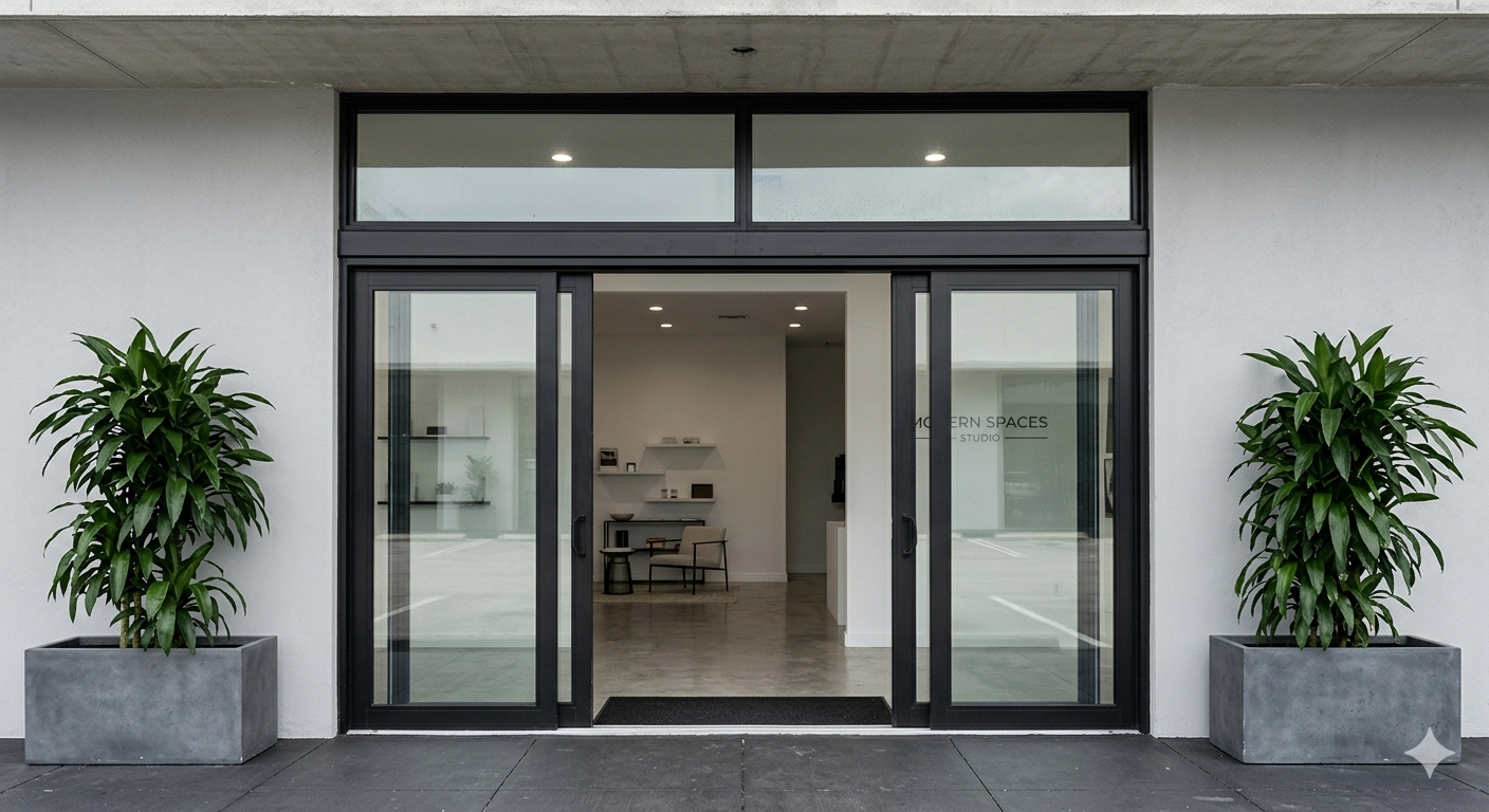 Impact storefront and sliding doors for commercial properties